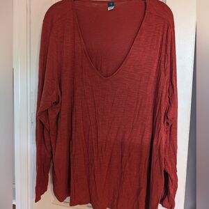 Old Navy Women's Plus 2x Luxe Long Sleeve blouse